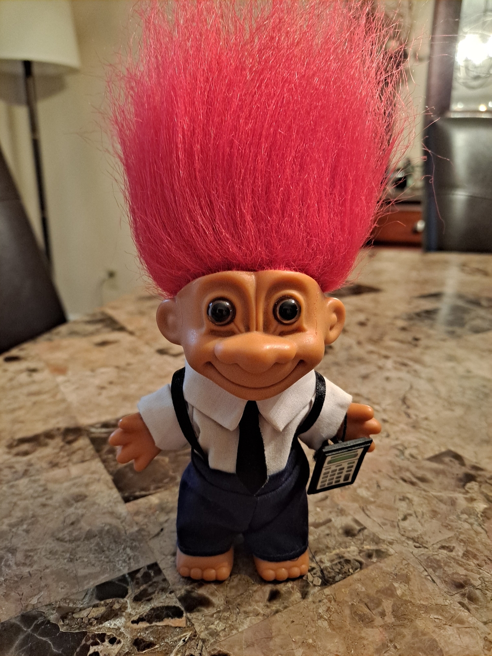 Russ Berrie CPA Accountant Troll Doll 1990 (RARE)
